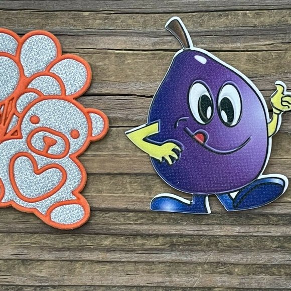 Iron On Patches Lot of 2 Applique Patches For Clothes Craft Jacket Patches X2 - Picture 7 of 8